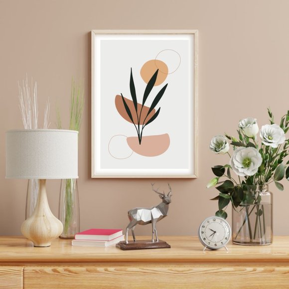 Modern Minimalist Abstract Boho Wall Art Print Home Decor [No Frame] - Picture 2 of 6